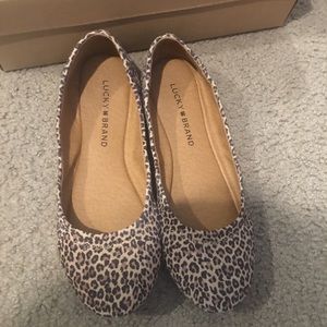 Lucky Brand Leopard Print Flats Size 6.5